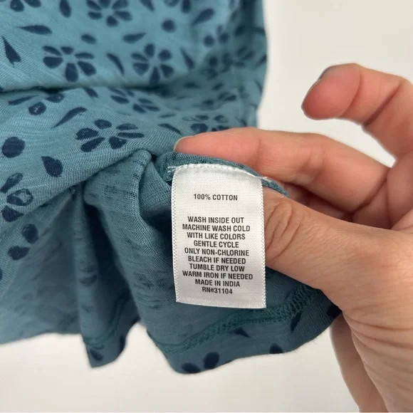 Wonderly Teal Floral Blouse - Picture 7 of 8